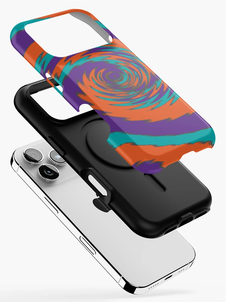 Thumbnail 2 of 4, iPhone Case, Colorful Rippled Swirl designed and sold by ColorZoo.