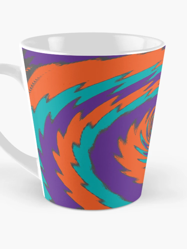 Thumbnail 3 of 4, Coffee Mug, Colorful Rippled Swirl designed and sold by ColorZoo.