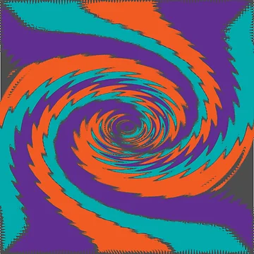 Artwork thumbnail, Colorful Rippled Swirl by ColorZoo