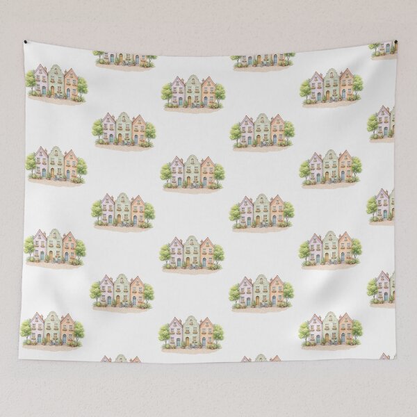 Item preview,  Vintage Amsterdam Canal Houses designed and sold by SOUFIANE1991.