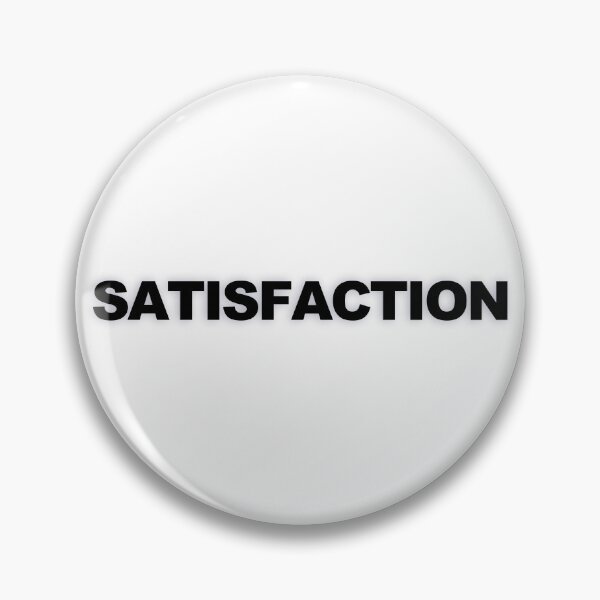 Item preview, SATISFACTION — Black Minimal Bold Type Statement designed and sold by WORDPAUSE.