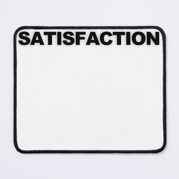 Item preview, SATISFACTION — Black Minimal Bold Type Statement designed and sold by WORDPAUSE.