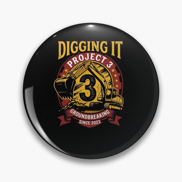 Item preview, Kids Project 3 Digging it 3rd  boy Birthday 3 Years Old  designed and sold by BHMARTS.