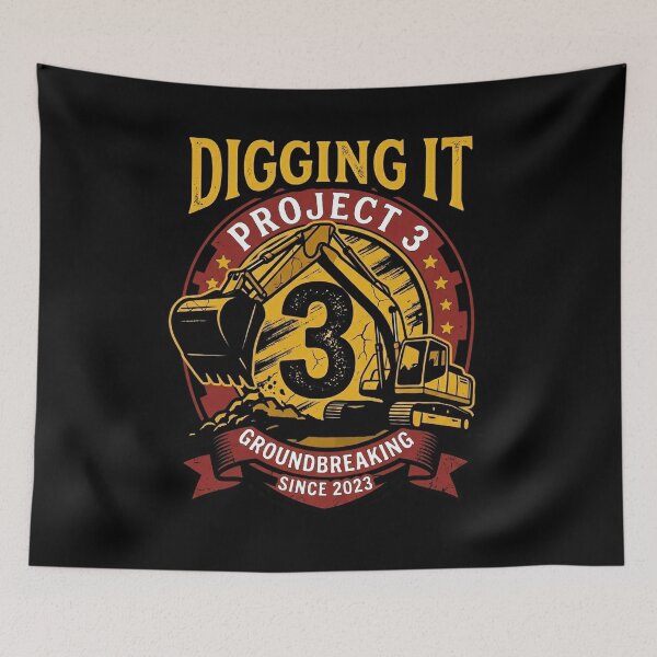 Item preview, Kids Project 3 Digging it 3rd  boy Birthday 3 Years Old  designed and sold by BHMARTS.