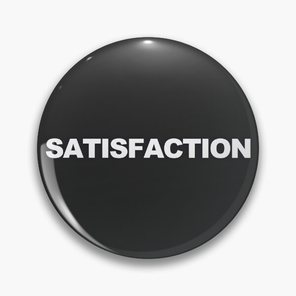 Item preview, SATISFACTION — White Minimal Bold Type Statement designed and sold by WORDPAUSE.