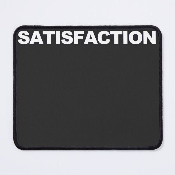 Item preview, SATISFACTION — White Minimal Bold Type Statement designed and sold by WORDPAUSE.