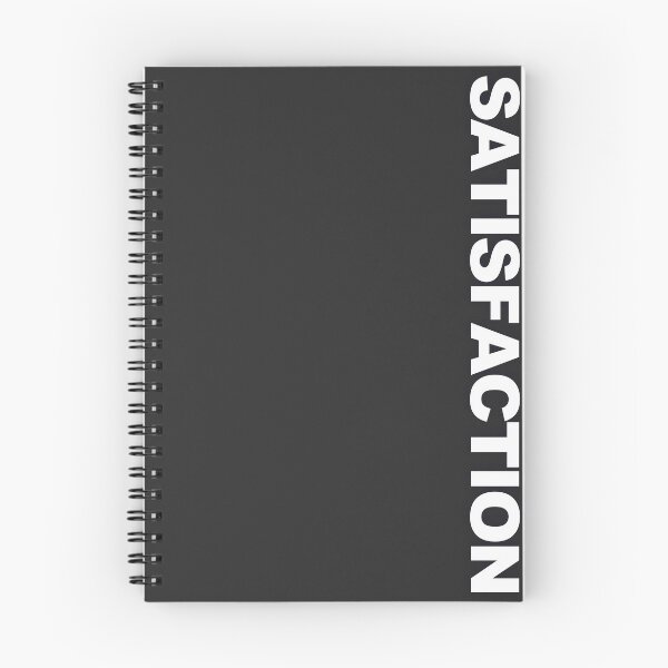 Item preview, SATISFACTION — White Minimal Bold Type Statement designed and sold by WORDPAUSE.