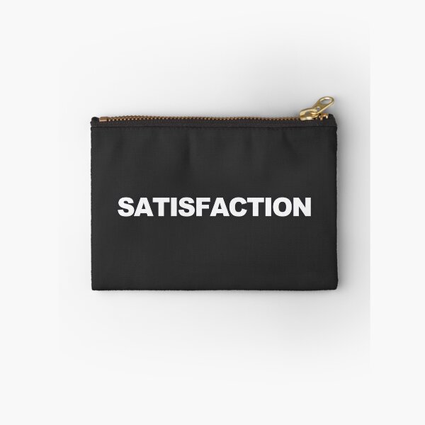 Item preview, SATISFACTION — White Minimal Bold Type Statement designed and sold by WORDPAUSE.