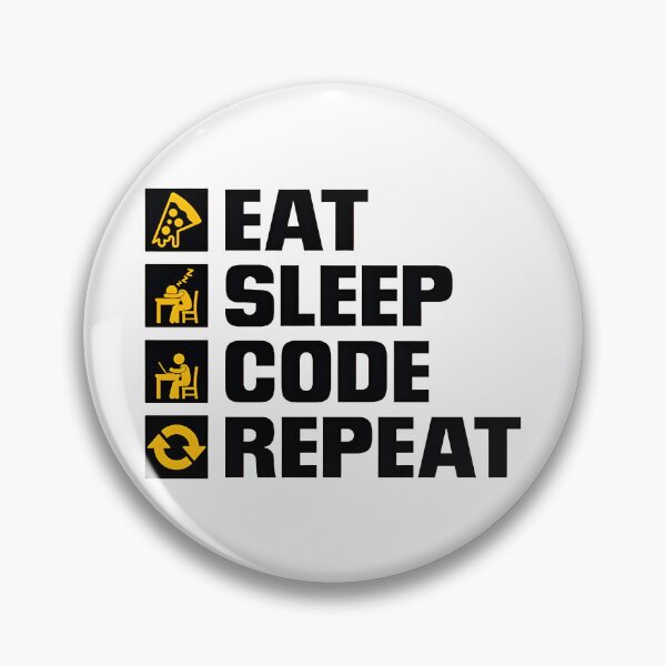 Item preview, Eat Sleep Code Repeat Funny Programmer Routine designed and sold by Zenith Design.