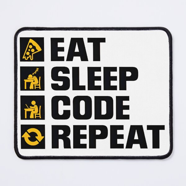 Item preview, Eat Sleep Code Repeat Funny Programmer Routine designed and sold by Zenith Design.