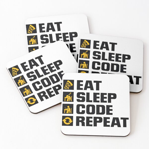 Item preview, Eat Sleep Code Repeat Funny Programmer Routine designed and sold by Zenith Design.