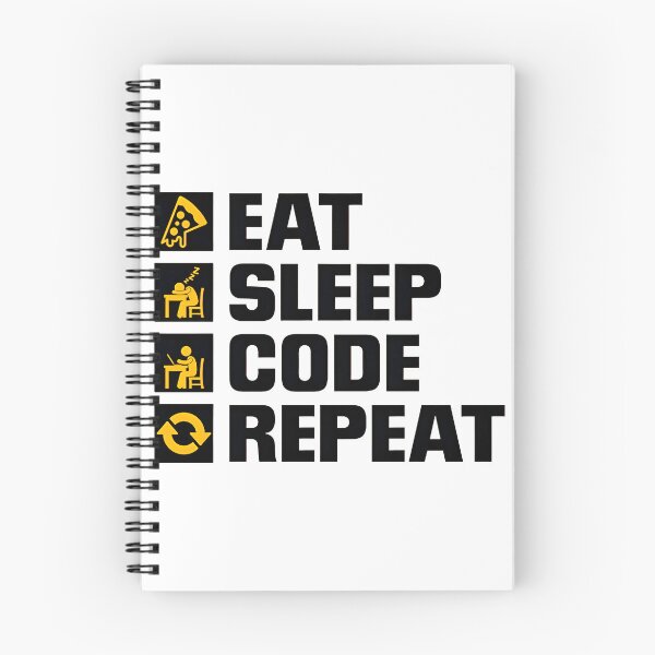 Item preview, Eat Sleep Code Repeat Funny Programmer Routine designed and sold by Zenith Design.