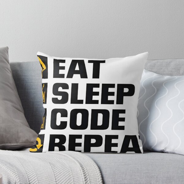 Item preview, Eat Sleep Code Repeat Funny Programmer Routine designed and sold by Zenith Design.