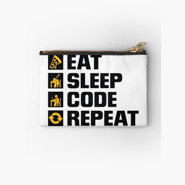 Item preview, Eat Sleep Code Repeat Funny Programmer Routine designed and sold by Zenith Design.