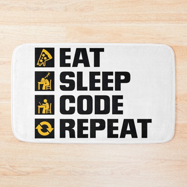 Item preview, Eat Sleep Code Repeat Funny Programmer Routine designed and sold by Zenith Design.