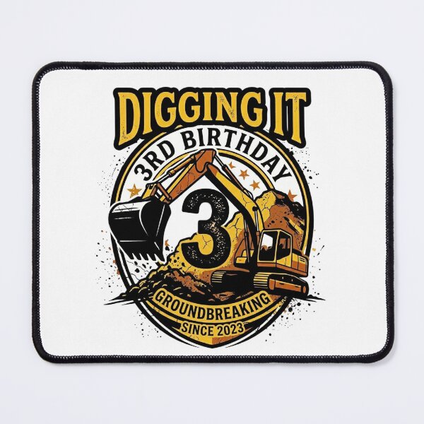 Item preview, Kids Project 3 Digging it 3rd boy Birthday 3 Years Old  designed and sold by BHMARTS.