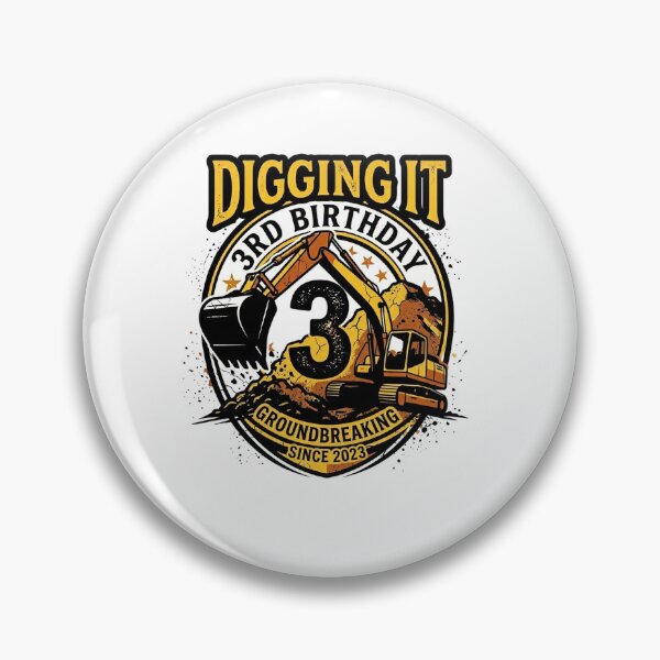 Item preview, Kids Project 3 Digging it 3rd boy Birthday 3 Years Old  designed and sold by BHMARTS.
