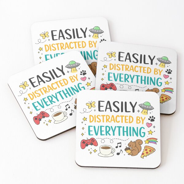 Item preview, Easily Distracted By Everything - Relatable ADHD Brain & Hobbies designed and sold by Dimu Co..