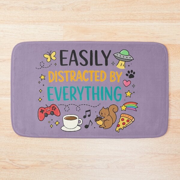 Item preview, Easily Distracted By Everything - Relatable ADHD Brain & Hobbies designed and sold by Dimu Co..
