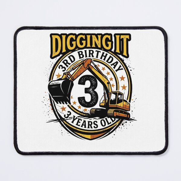 Item preview, Kids Project 3 Digging Boy Birthday 3 Years Old designed and sold by BHMARTS.