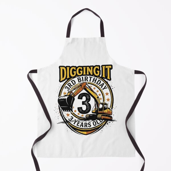 Item preview, Kids Project 3 Digging Boy Birthday 3 Years Old  designed and sold by BHMARTS.