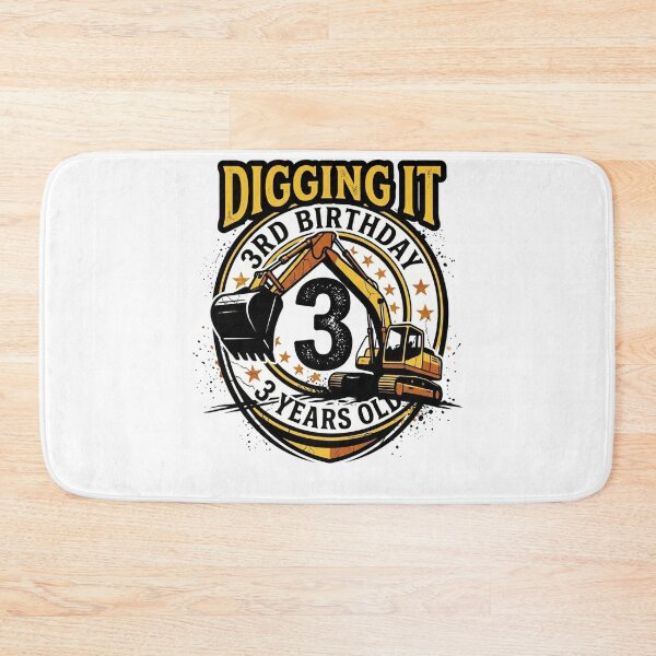 Item preview, Kids Project 3 Digging Boy Birthday 3 Years Old  designed and sold by BHMARTS.