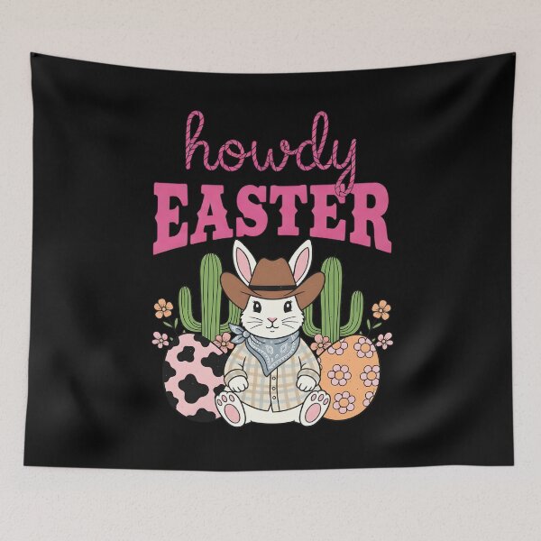 Item preview, Kids Howdy Cowboy Easter Bunny designed and sold by KroghDs.