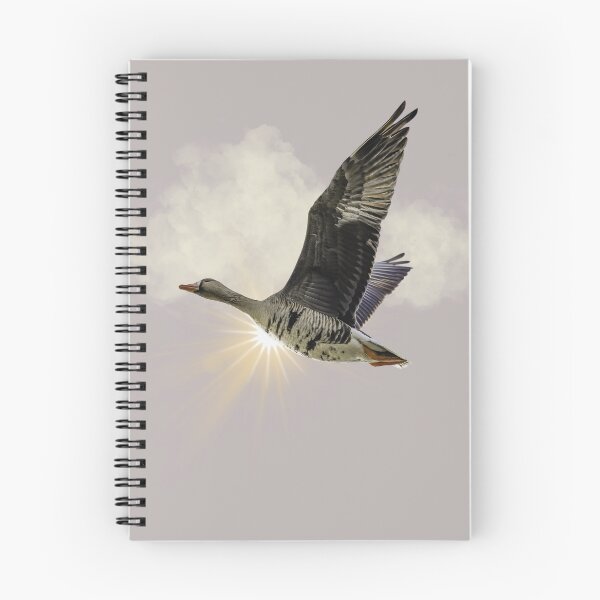 Item preview, Flying White Fronted Goose in the Clouds with the Sun designed and sold by Wild DeZigns .