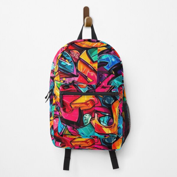Item preview, Neon Abstract Graffiti Art Print – Colorful Urban Street Pop Art Design designed and sold by Bizertart.