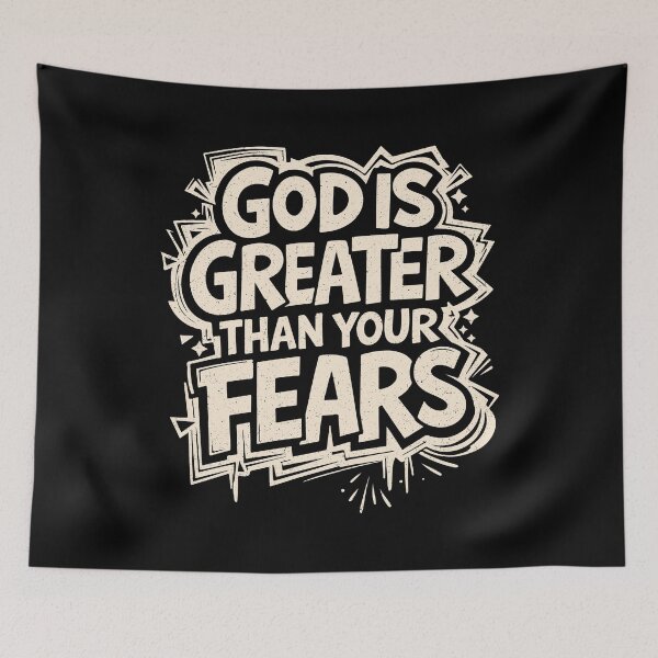 Item preview, God Is Greater Than Your Fears designed and sold by Verse & Vibes.