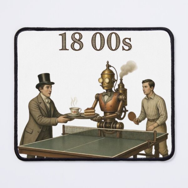 Item preview, Ping Pong 1800s Steampunk Victorian Table Tennis Funny T‑Shirt designed and sold by OhMyPingCo.