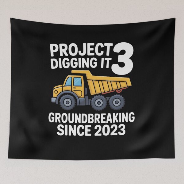Item preview, Kids Project 3 Digging it Boy Birthday 3 Years Old  designed and sold by BHMARTS.