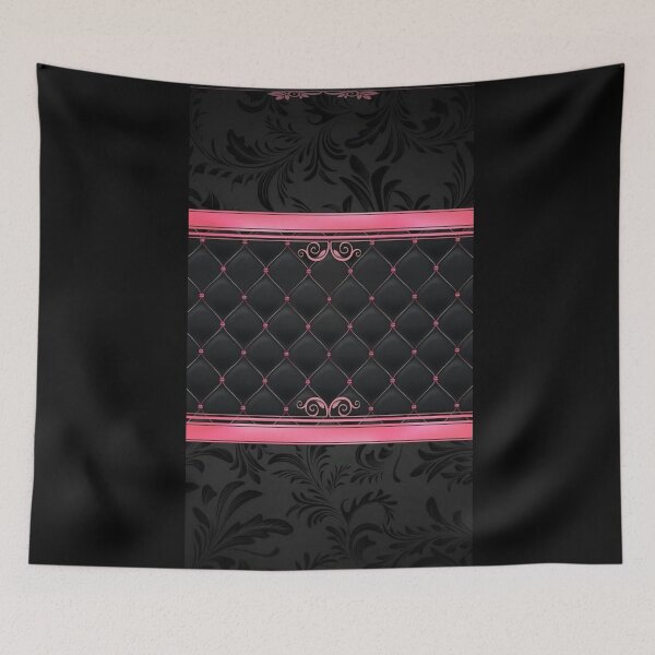 Item preview, Pink Gothic Bohemian Fishnet with Vines background designed and sold by Ayla923.