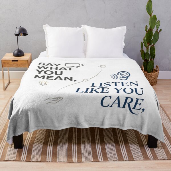Item preview, say what you mean listen like you care t-shirt designed and sold by Shirtmart1.