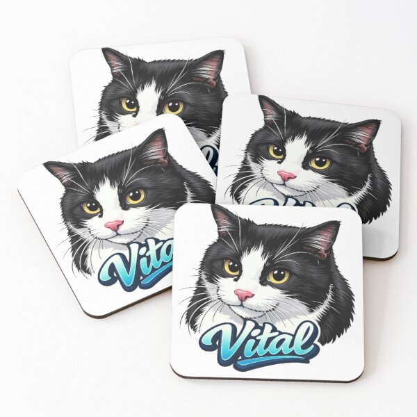 Item preview, Vital Cute Cat Illustration - Gift for Cat Lovers designed and sold by JonathanP514.