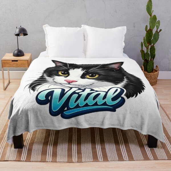 Item preview, Vital Cute Cat Illustration - Gift for Cat Lovers designed and sold by JonathanP514.