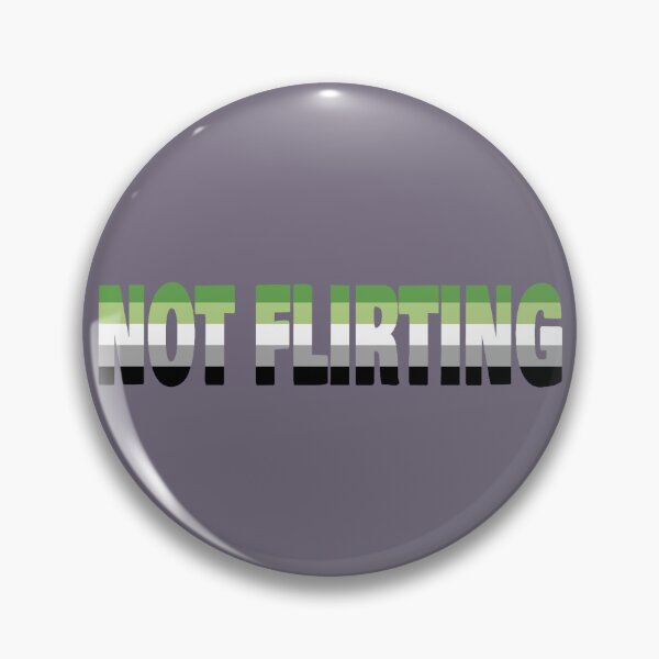 Item preview, NOT FLIRTING aro flag designed and sold by cringewizard.