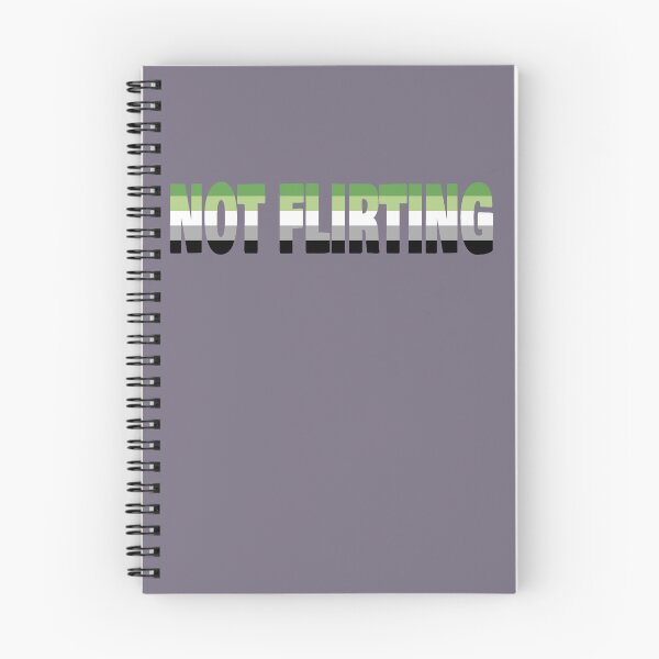 Item preview, NOT FLIRTING aro flag designed and sold by cringewizard.