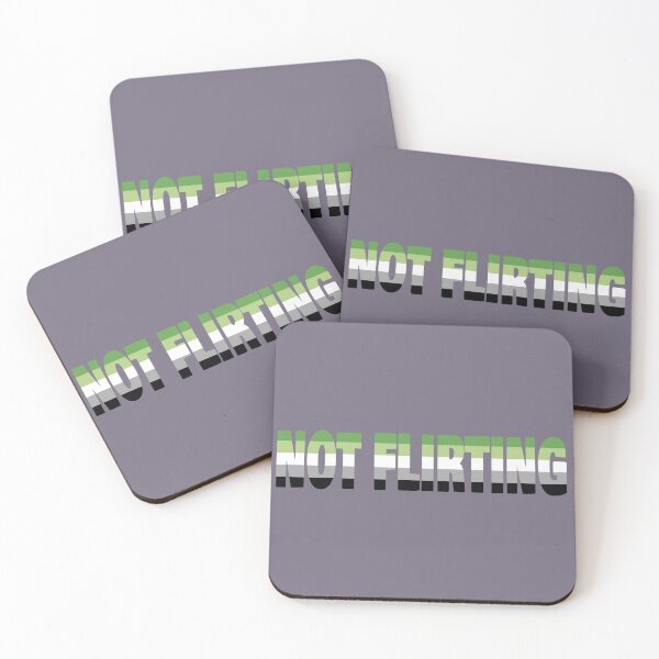 Item preview, NOT FLIRTING aro flag designed and sold by cringewizard.