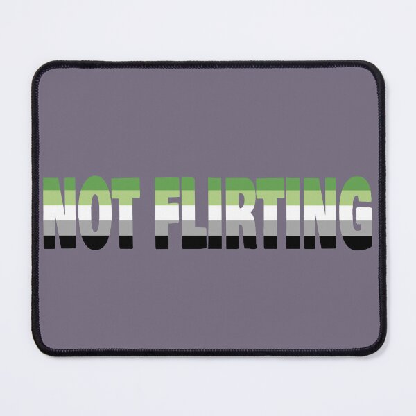 Item preview, NOT FLIRTING aro flag designed and sold by cringewizard.