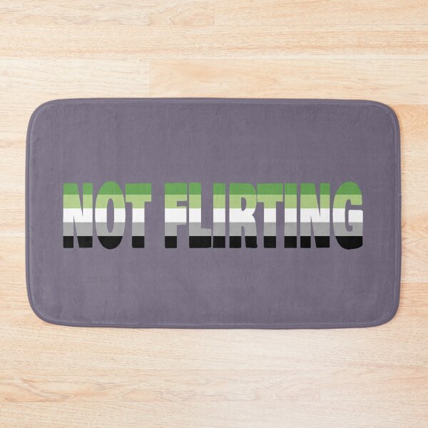 Item preview, NOT FLIRTING aro flag designed and sold by cringewizard.