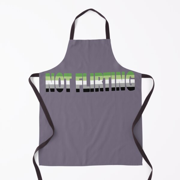 Item preview, NOT FLIRTING aro flag designed and sold by cringewizard.
