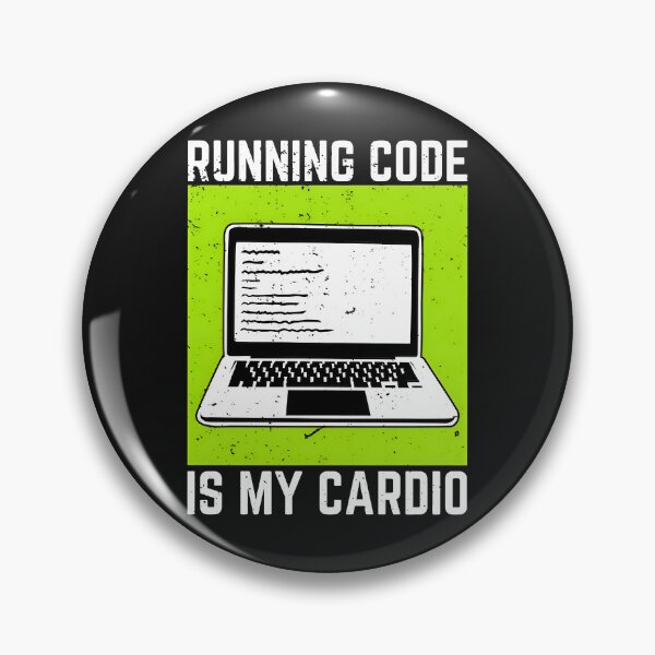 Item preview, Running Code Is My Cardio Funny Developer Fitness Humor designed and sold by Zenith Design.