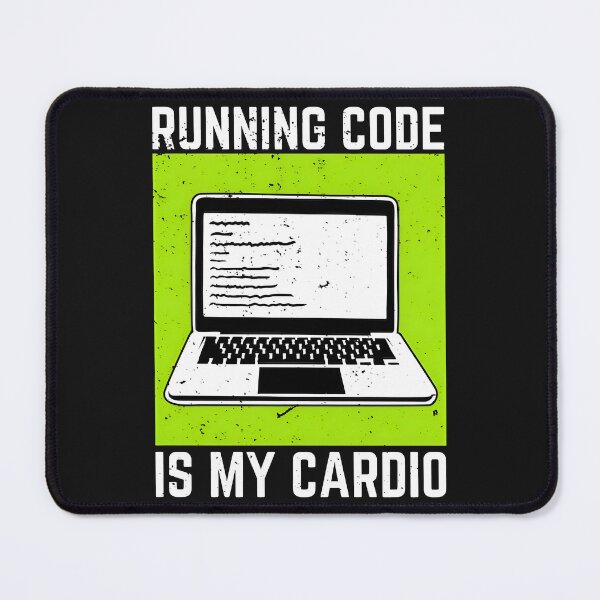 Item preview, Running Code Is My Cardio Funny Developer Fitness Humor designed and sold by Zenith Design.