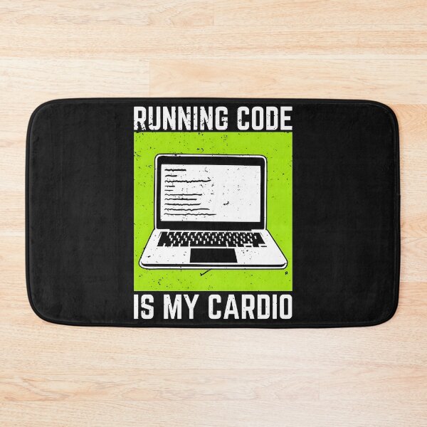 Item preview, Running Code Is My Cardio Funny Developer Fitness Humor designed and sold by Zenith Design.