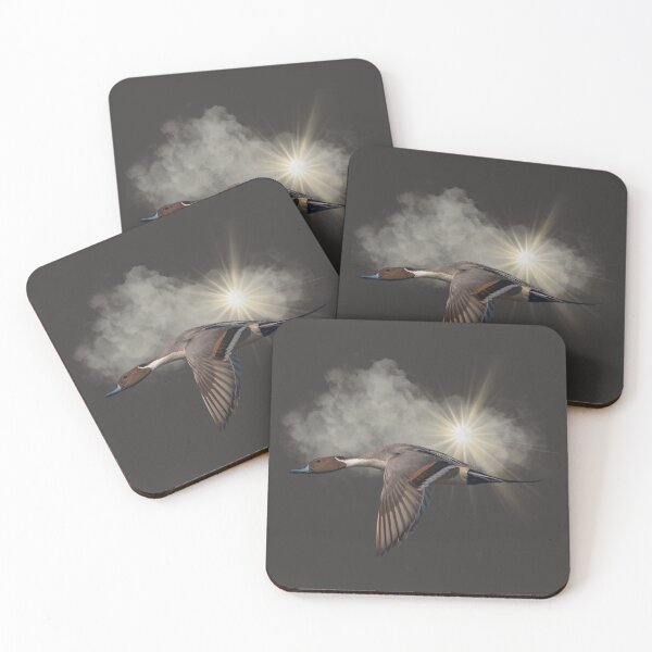 Item preview, Northern Pintail Duck Flying in the Clouds designed and sold by Wild DeZigns .