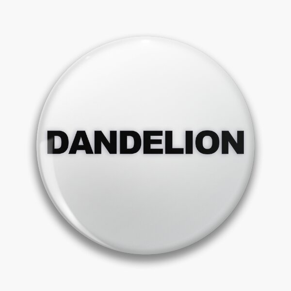 Item preview, DANDELION — Black Minimal Bold Type Statement designed and sold by WORDPAUSE.
