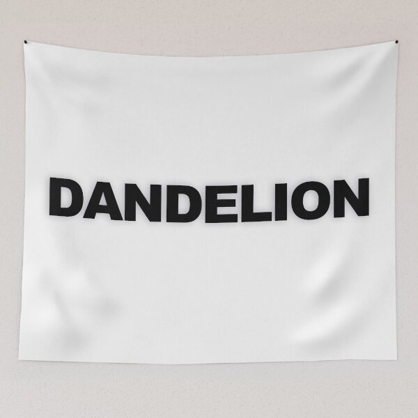 Item preview, DANDELION — Black Minimal Bold Type Statement designed and sold by WORDPAUSE.