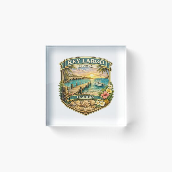 Item preview, Key Largo Florida Keys  designed and sold by PamLeeDesign.