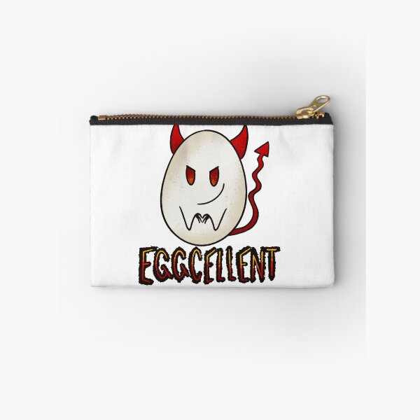 Item preview, Eggcellent Devil Egg - Funny Pun Cartoon Illustration designed and sold by TheArtOfTreble.